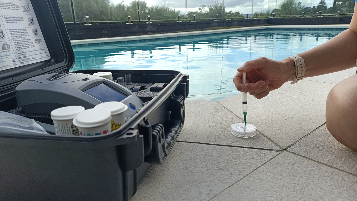 Water Testing and Balancing in progress